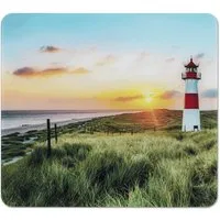 Maximex Schneide- und Abdeckplatte Modell Leuchtturm, Glas, Spritzschutz, Herdblende, Schneidbrett, für Glaskeramik-Kochfelder