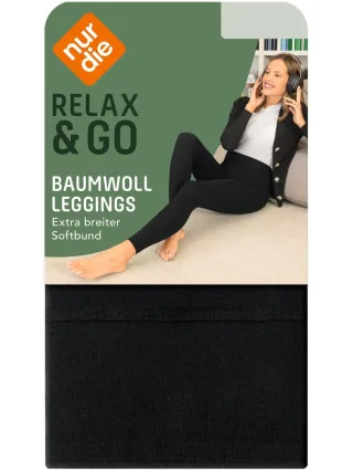 NUR DIE Damen Leggings aus Baumwolle - Relax & Go