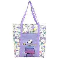 Snoopy Schultertasche Stofftasche Shopper Tragetasche mit Tasche Einkaufstasche