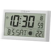 Miraval Wanduhr Digitale LCD Tischfunkuhr mit + Temperaturanzeige