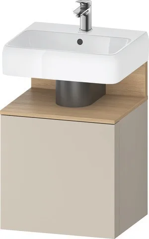Duravit Qatego Waschtischunterbau wandhängend Taupe Supermatt 490x420x645 mm - QA4077R30830000 QA4077R30830000