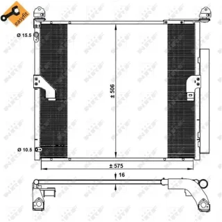 NRF Klimakondensator + Trockner Toyota Land Cruiser Prado J15 3,0