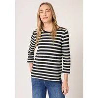 STREET ONE 3/4-Arm-Shirt mit U-Boot-Ausschnitt