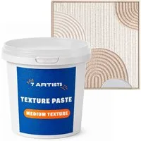 7 Artists Malpaste Texture Strukturpaste Fein für Acrylmalerei, Strukturpaste Leinwand