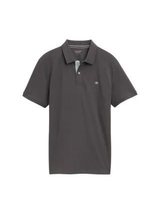 Tom Tailor - Basic Poloshirt grau - Gr. - XXXL