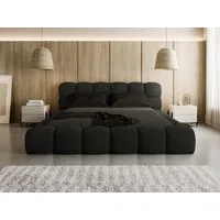 Compleo Polsterbett BIZU BUBBLE bouclé, Designerbett 140/160/180x200, MADE IN EU, Weiche Formen, hochwertige Materialien für Komfort wie auf Wolke