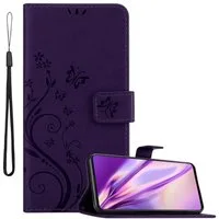 Cadorabo Handyhülle für Samsung Galaxy A71 4G Hülle Samsung Galaxy A71 4G, Hülle Schutzhülle Blumen Flower mit Standfunktion Kartenfach Magnet