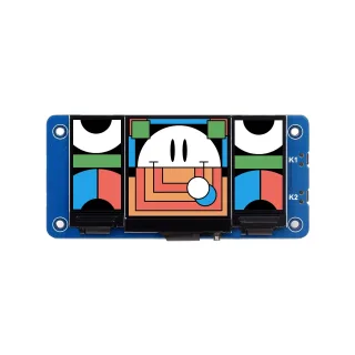 Triple LCD HAT for Raspberry Pi 1.3 inch IPS Main Screen Dual 0.96 inch Secondary Screens SPI Interface Wide Viewing Ang