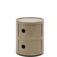 Kartell Container Componibili mit zwei Fächern Taupe