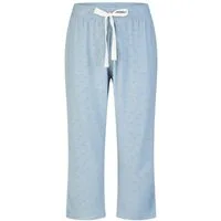 By Louise Pyjamahose Lace Luxury (1-tlg., 1-teilig) Damen Schlafhose Pyjamahose Caprihose Loungewear Viskose