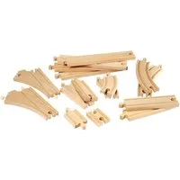 BRIO® Gleise-Set BRIO® WORLD, Mittleres Schienensortiment, (Set), Ergänzungsset BRIO® WORLD