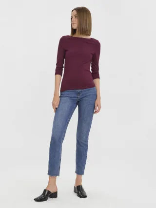 VERO MODA - VMPANDA MODAL 3/4 TOP JRS NOOS Winetasting - Gr. - S