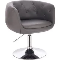 SVITA Cocktailsessel PANAMA (1-St., Drehsessel), 360° drehbar, verchromtes Gestell, gepolstert, höhenverstellbar