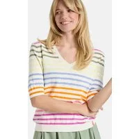 Lieblingsstück Rundhalspullover Damen Strickshirt - MARVIC - offwhite