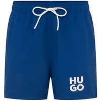 HUGO Badehose Paolo mit Stack-Logo, Tunnelzug