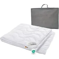 Sympathica Naturfaserbettdecke Sommerdecke Lyocell Sommer Bettdecke Sommerbett 200x200 60°C kühlend, Füllung: 100% Lyocell, Bezug: 100% Microfaser, Angenehm leicht und kühlend