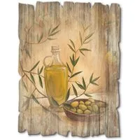 Artland Holzbild Oliven und Zitronen, Arrangements (1 St)
