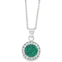 Impala Kette mit Anhänger Elegante Halskette „Natalie“ aus 925 Silber mit Preciosa Kristallen