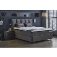 Pointhome Boxspringbett mit Matratze & Stauraum, Bett mit Bettkasten, mit/ohne Nachttisch (140x200 cm, 1 Bettkopfteil, 1x H3/H4Matratze, 2 Bettkasten, Nachtkommode), Topper und Stauraum, Boxbett