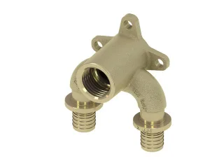 Tece flex U-Doppelw. druckverlustop. Dim. 20 x Rp 1/2" x 20, Siliziumbronze, 708626 708626