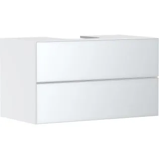 hansgrohe Xevolos E Waschtischunterschrank 54190320 980x555x550mm, 2 Schubladen, mattweiß, weiß metallic