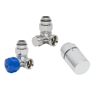 HSK Seitenanschluss Wand - chrom Ventil-Set Winkel-Eck rechts, 890835-02 890835-02