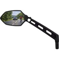 XiRRiX Fahrradspiegel, Fahrrad Spiegel, Rückspiegel für Fahrrad E-Bike, e Bike Zubehör, schlagfestes Glas - für Lenker links