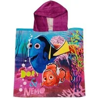 Disney Kapuzenhandtuch Findet Dorie Badeponcho, Frottee (1-St), mit Kapuze