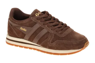 Gola Damen-Sneaker CLB910DT Daytona Suede Trainer - Dunkelbraun - Bequem gepo...