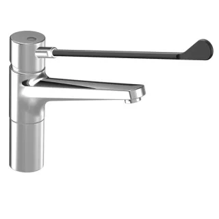 KWC Hebelmischer, Schwenkauslauf Gastro ganzchrom Ausladung 225 B 184 24501103000LL
