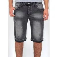 ESRA Jeansshorts Jeans Shorts Herren Jeansshorts Stretch Sommer Hose bis Übergröße Herren Jeans Shorts Herren Sommerhose Stretch Hose Herren Capri Jeans