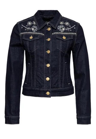 Queen Kerosin Damen Western Jeansjacke Denim