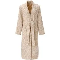 OTTO home Unisex-Bademantel Anna Leo, ideal für Sauna & Spa, Hotelbademantel, Morgenmantel, Langform, Walkfrottee, Kimono-Kragen, Gürtel, für Damen & Herren, mit Taschen, S-3XL, mit trendigem Animal-Print