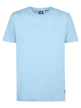 Petrol Industries - Unifarbenes T-Shirt Waveviewcrest Herren - Blau