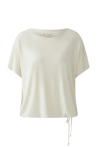Miss Lagotte - T-Shirt mit Tunnelzug beige - Gr. - 36