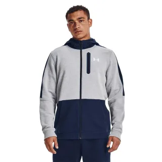 Under Armour - "Threadborne" Hoodie mit durchgehendem Reißverschluss für Herren (Grau)