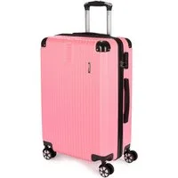 BRUBAKER Koffer London - Hartschalen Rollkoffer mit Zahlenschloss, 4 Rollen, ABS Reisekoffer 43 x 66,5 x 26 cm - Hartschalenkoffer Trolley, Größe L
