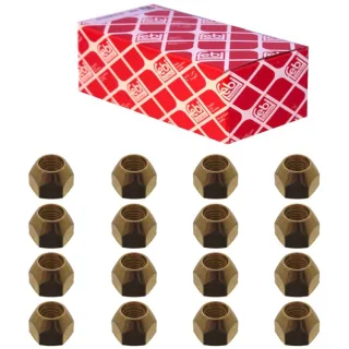 16 Febi Radmuttern f?r Stahl oder Alufelgen f?r Citroen Daihatsu Hyundai Mazda Toyota Volvo