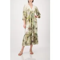 Monari Maxikleid Kleid Tropical Allover Regular fit mit tropischem Print