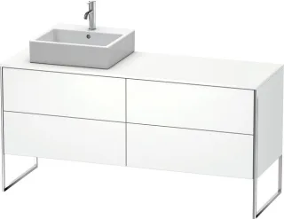 Duravit XSquare Konsolenwaschtischunterbau bodenstehend Weiß Matt 1600x548x778 mm - XS4924L1818 XS4924L1818