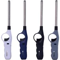 Polyflame Feuerzeug 4 Stk Stab-Sturmfeuerzeug "Turbo Power" 26,5 cm lang, Nachfüllbar (4-St), praktisches Stabfeuerzeug