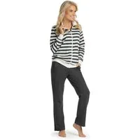 Consult-Tex Hausanzug Damen Hausanzug Homewear Suit (Spar-Set, 1 Stück) Freizeitanzug / Hausanzug mit Streifenmuster
