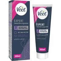 Veet Enthaarungscreme EXPERT Haarentfernungscreme für Körper & Beine 100 ml, 1 St., geeignet für alle Hauttypen, inkl. sensibler Haut