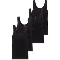 Schiesser Unterhemd Damen Unterhemd 4er Pack Baumwolle (Packung, 4er Pack)