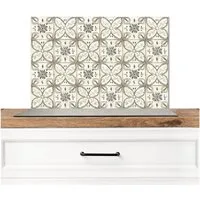 KitchenYeah Küchenrückwand Antik - Fliese - Beige, (1-tlg), Spritzschutz Küche, Küchendeko, 60x40 cm