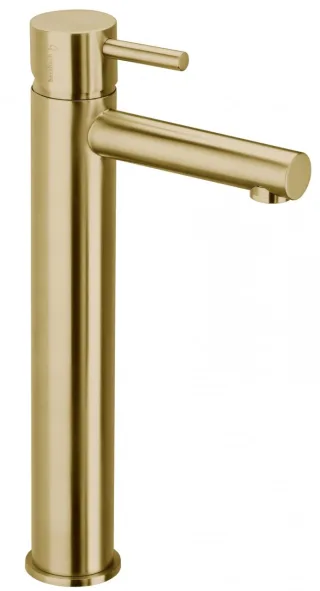 Herzbach Design iX Waschtisch-ELB Schaft ohne Ablauf Edelstahl Brass, 21.133200.2.41 21.133200.2.41