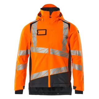 MASCOT Herren Winterjacke ACCELERATE SAFE Hi-vis Orange / Schwarzblau XL - 19335-231-14010-XL
