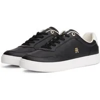 Tommy Hilfiger ESSENTIAL ELEVATED COURT SNEAKER Plateausneaker, Freizeitschuh, Halbschuh, Schnürer mit Ziernähten und Kontrastbesatz