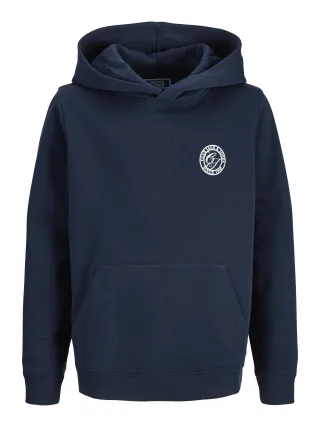 JACK&JONES - JJALLIANCE SWEAT HOOD JNR Navy Blazer - Gr. - 176