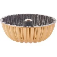 Karaca Keks-Formscheiben Cake Pro Scheibe Gold Guss Kuchenform, Aluminiumguss